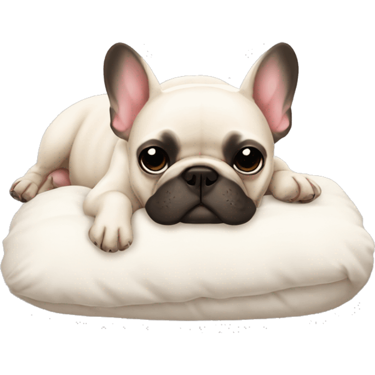 French bulldog sleepi g emoji