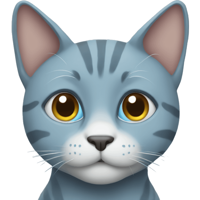 Blue cat emoji