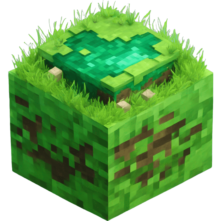 Minecraft grass planet emoji