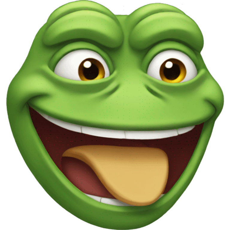 Pepe laughing hard emoji