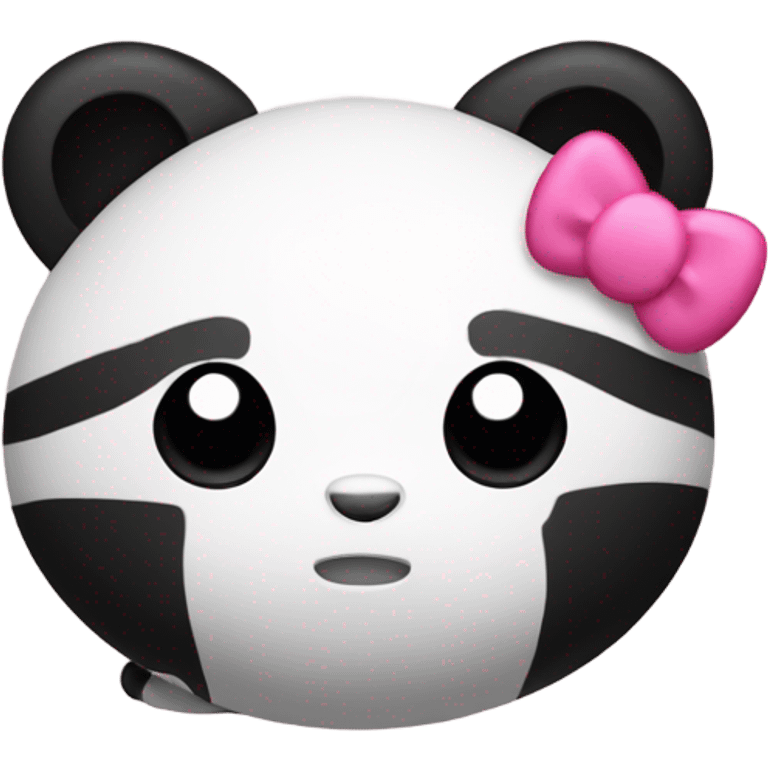 Hello Kitty as a panda emoji