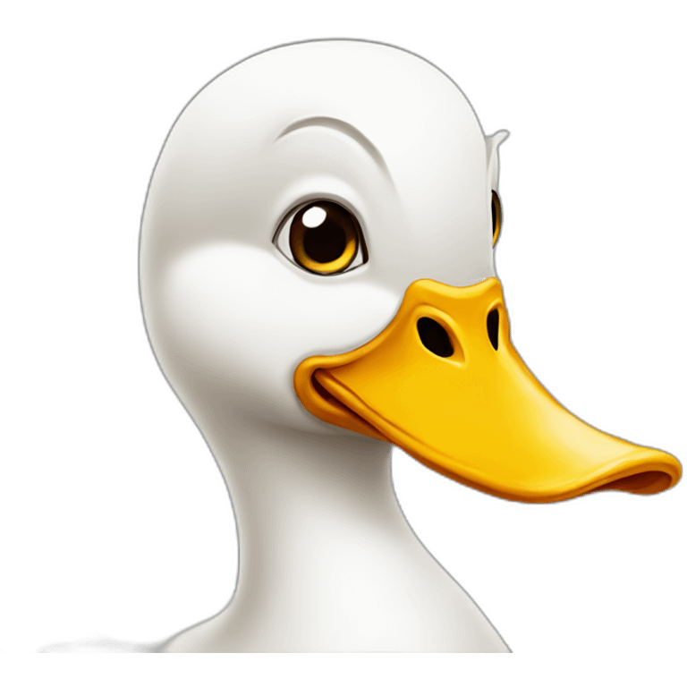 mind blowing duck emoji