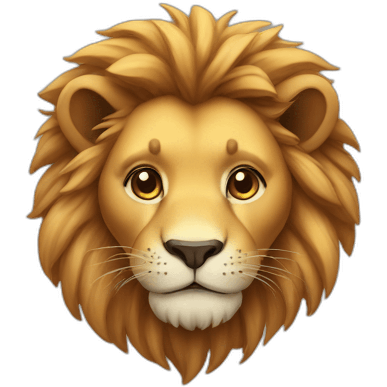 cute lion emoji