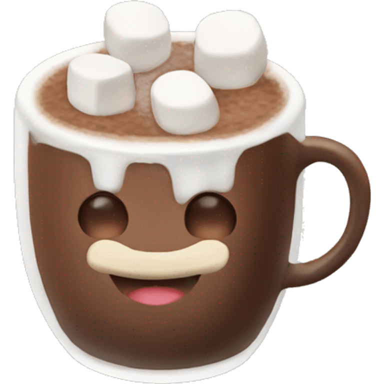 Hot cocoa with marshmallows emoji