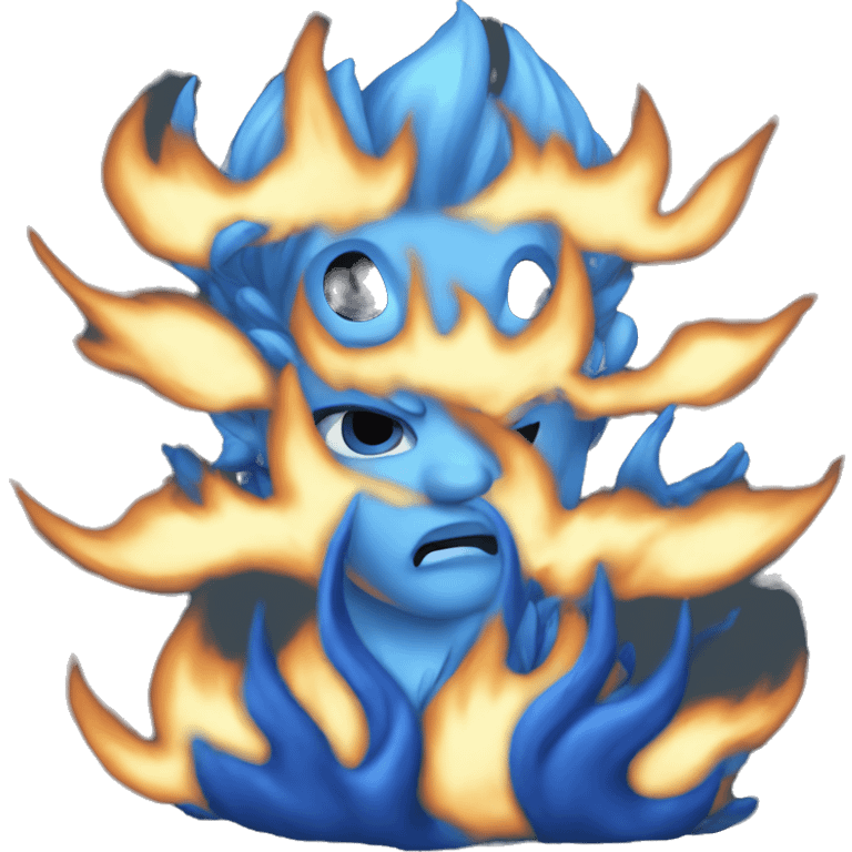 blue fire emoji