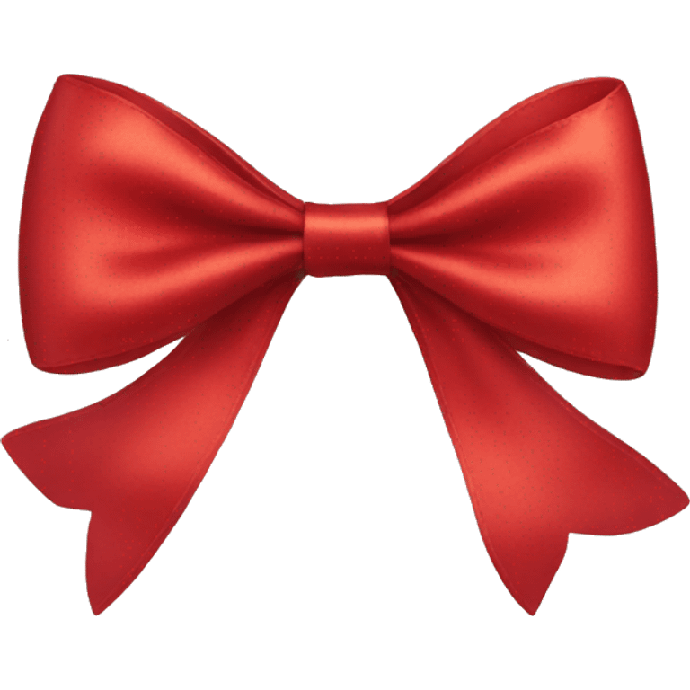 red satin bow emoji