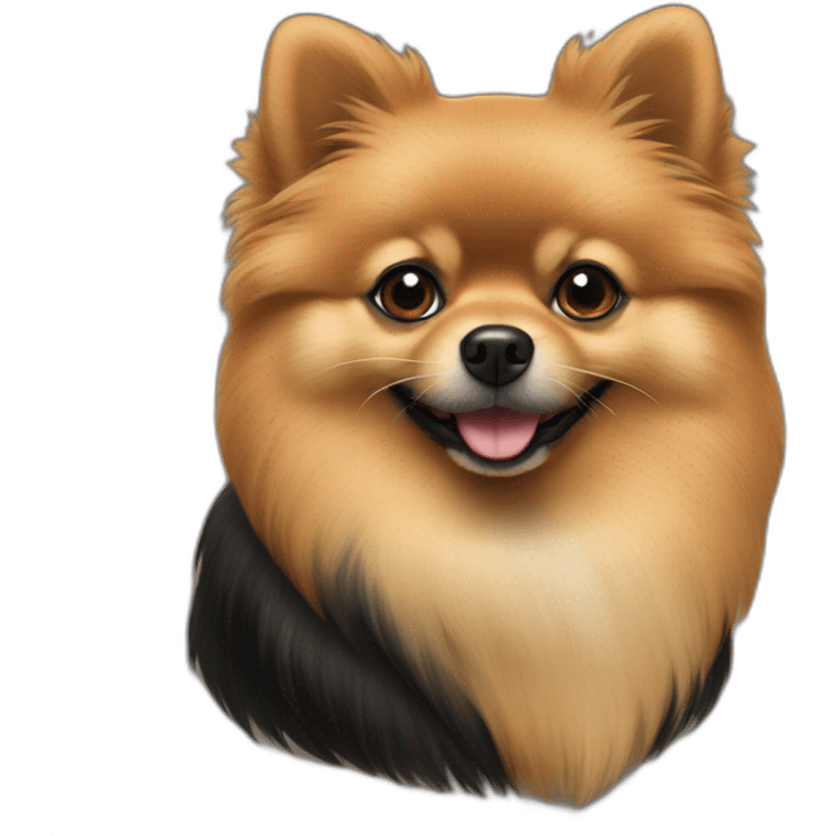 black and tan pomeranian emoji