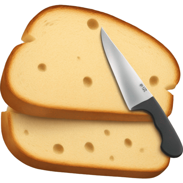 slice of bread with knife emoji