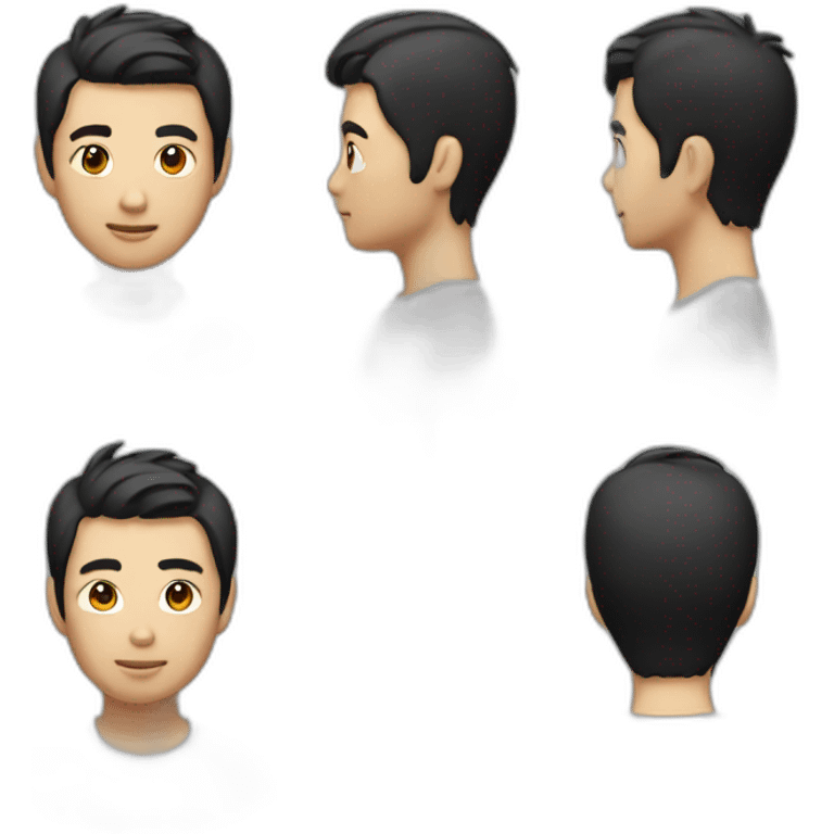 Short-hair-asian-guy emoji