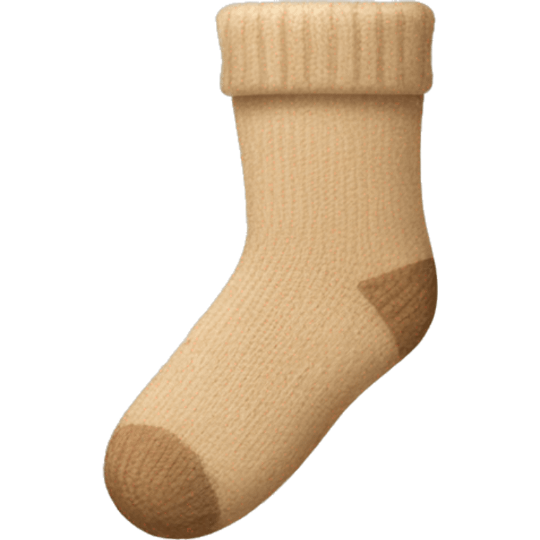 Beige sock emoji