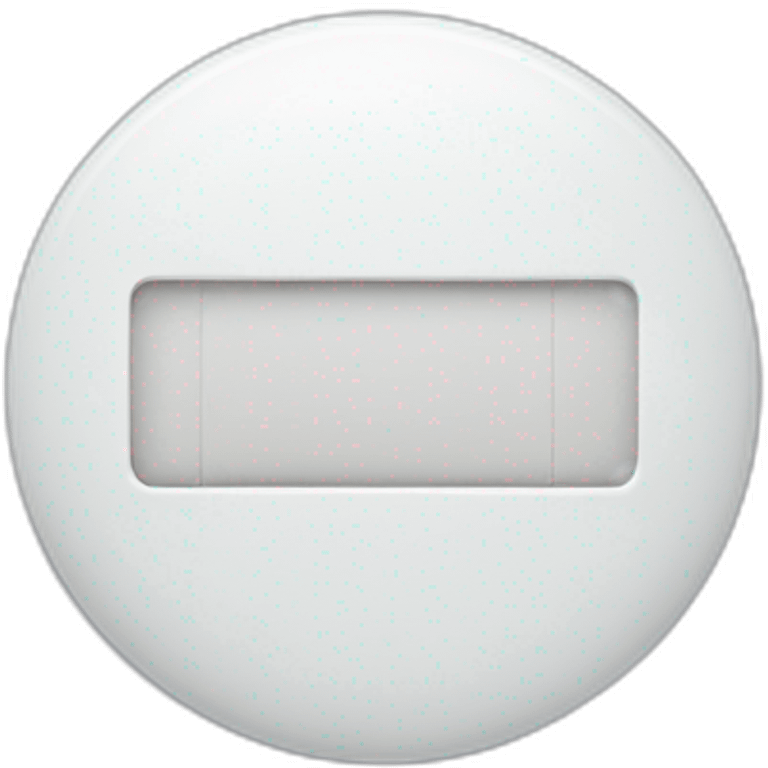 white circle pill with horizontal line  emoji