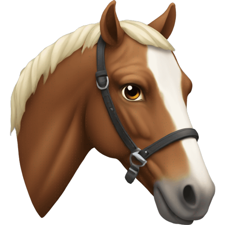 Man with horse head emoji