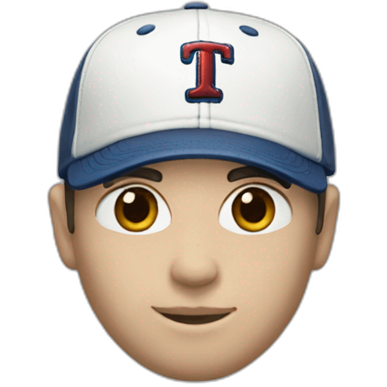 pale man with dark hair wearing a titleist baseball cap emoji