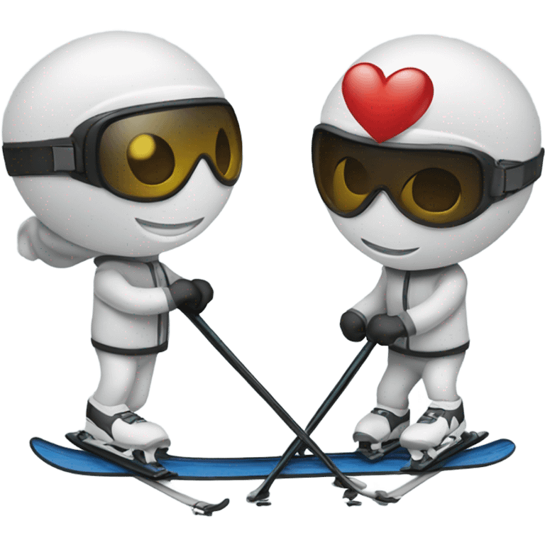 I love you on skis  emoji