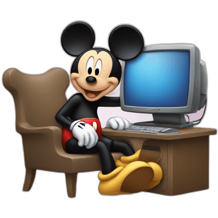 mickey-mouse-in-front-of-a-computer emoji