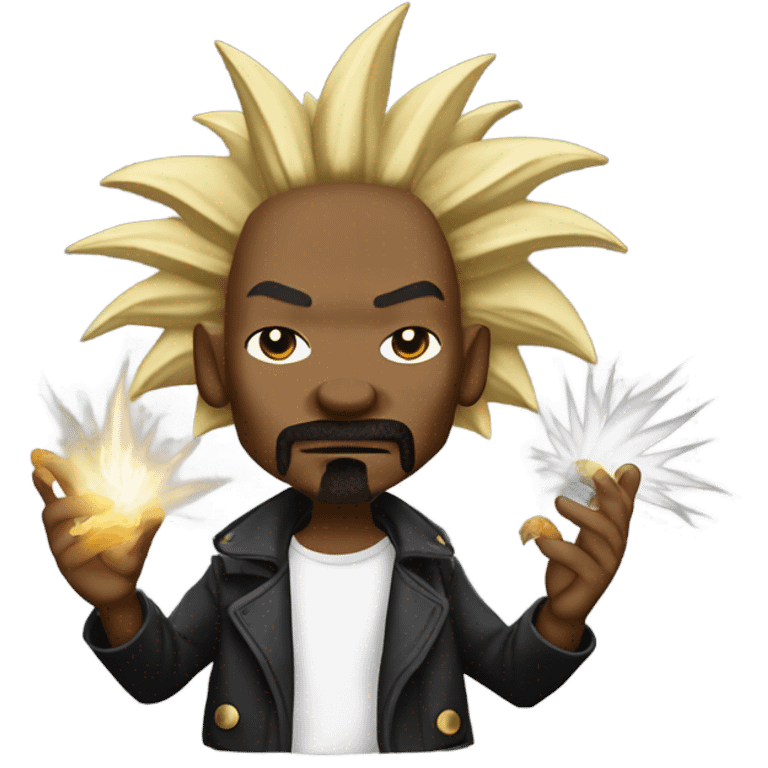 Snoop dog super saiyan smoking emoji