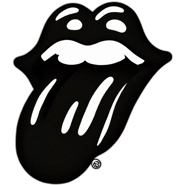 rolling stones logo emoji