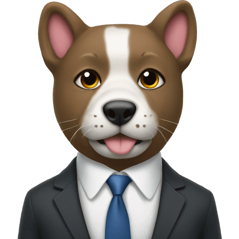 Korgi in a suit emoji