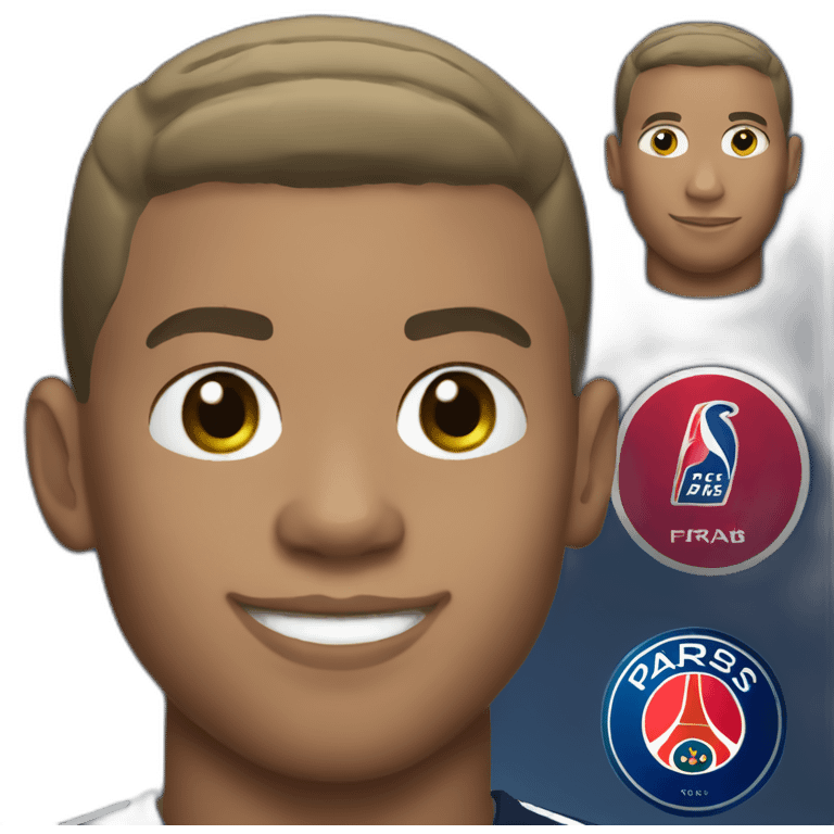 Kylian Mbappé psg player emoji