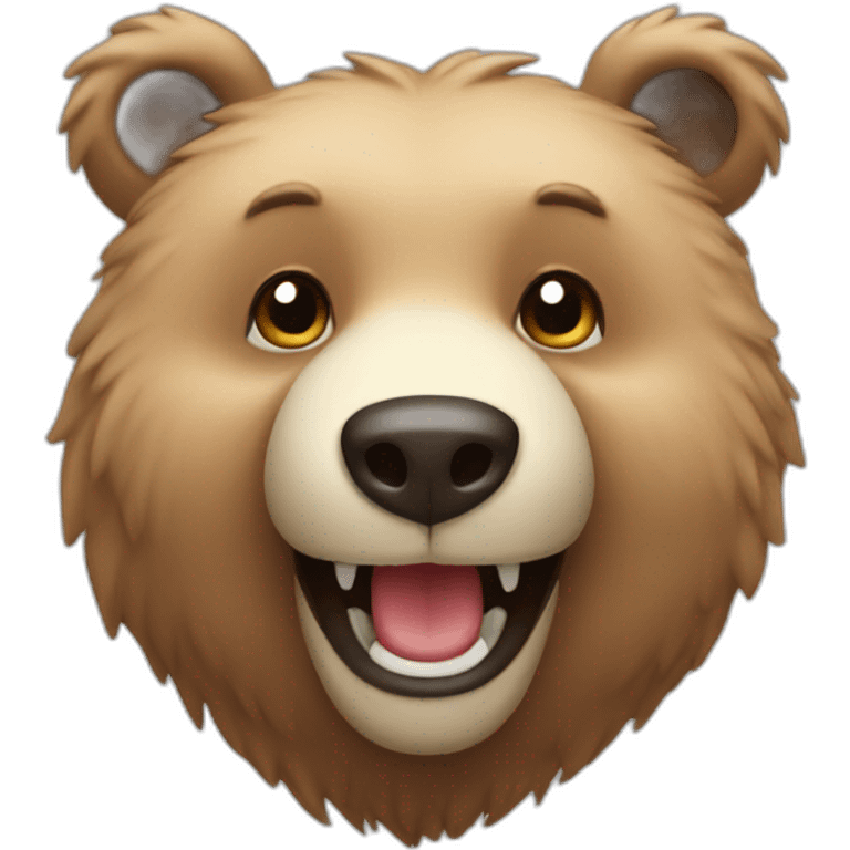 Happy bear emoji