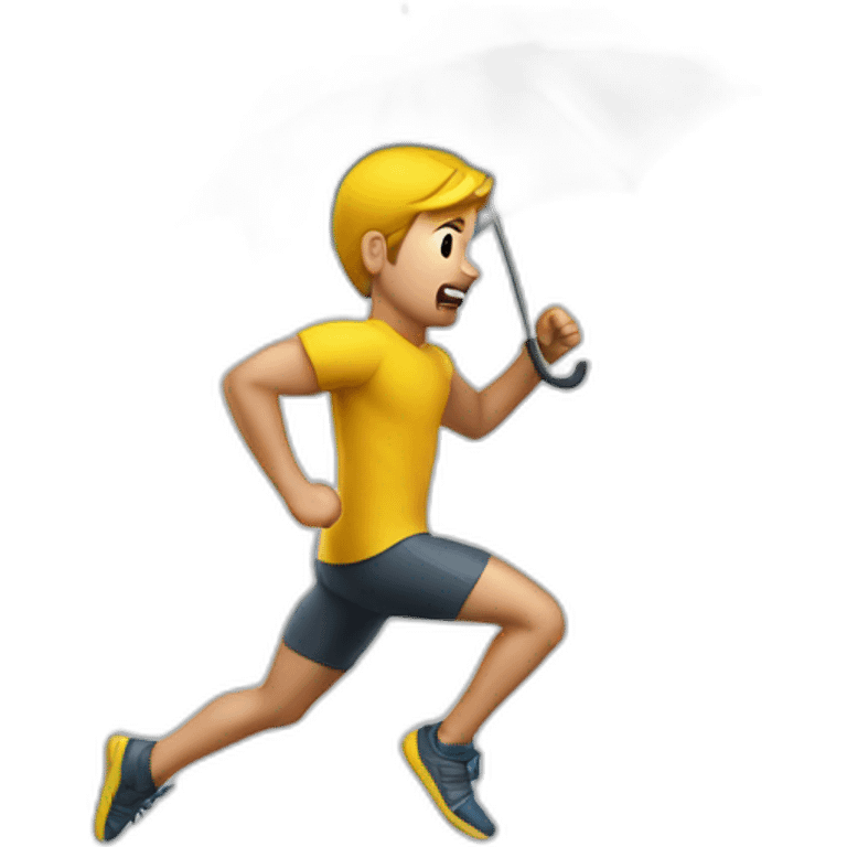 raining-running-man-super-fast emoji