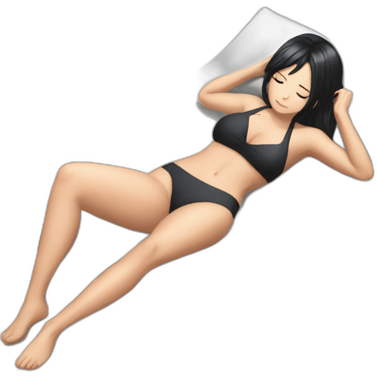 nico robin full body pawg small swimsuit lying face down emoji