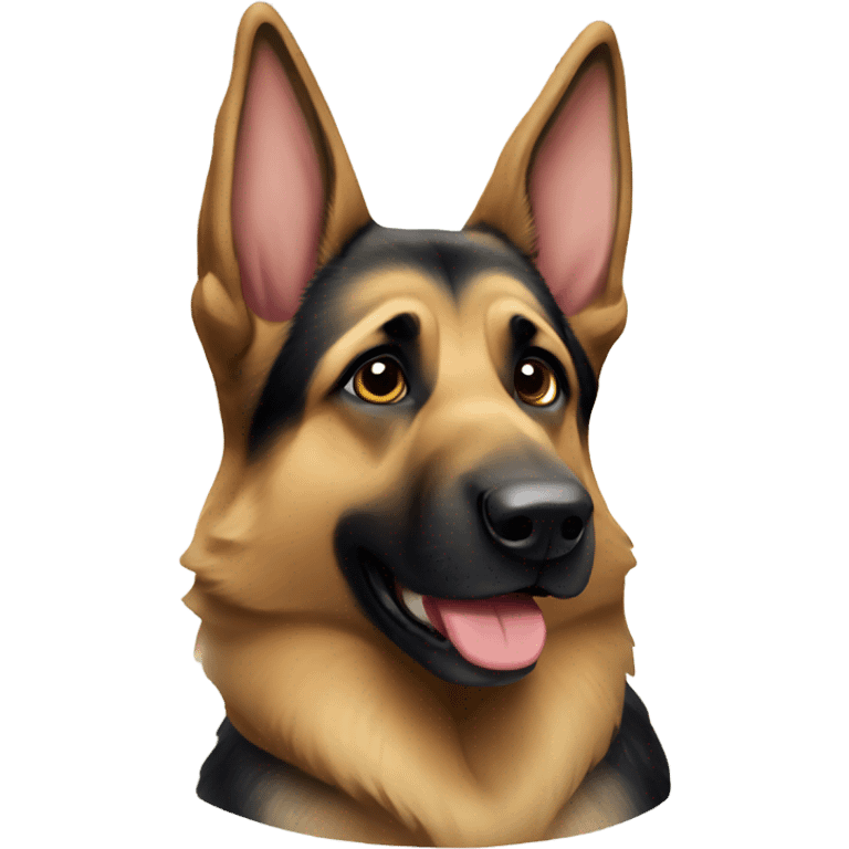 German shepherd Christmas emoji