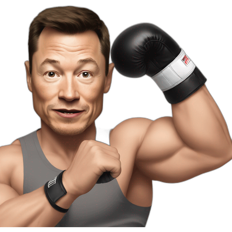 elon musk boxing mike tyson emoji