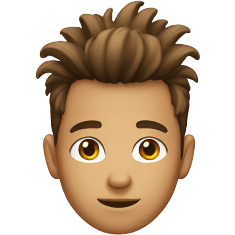 a Italian boy with a brown Mohawk emoji