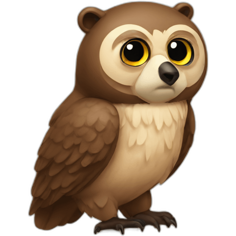 bear owl emoji