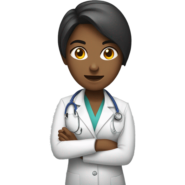 Female Doctor with boxing gloves emoji