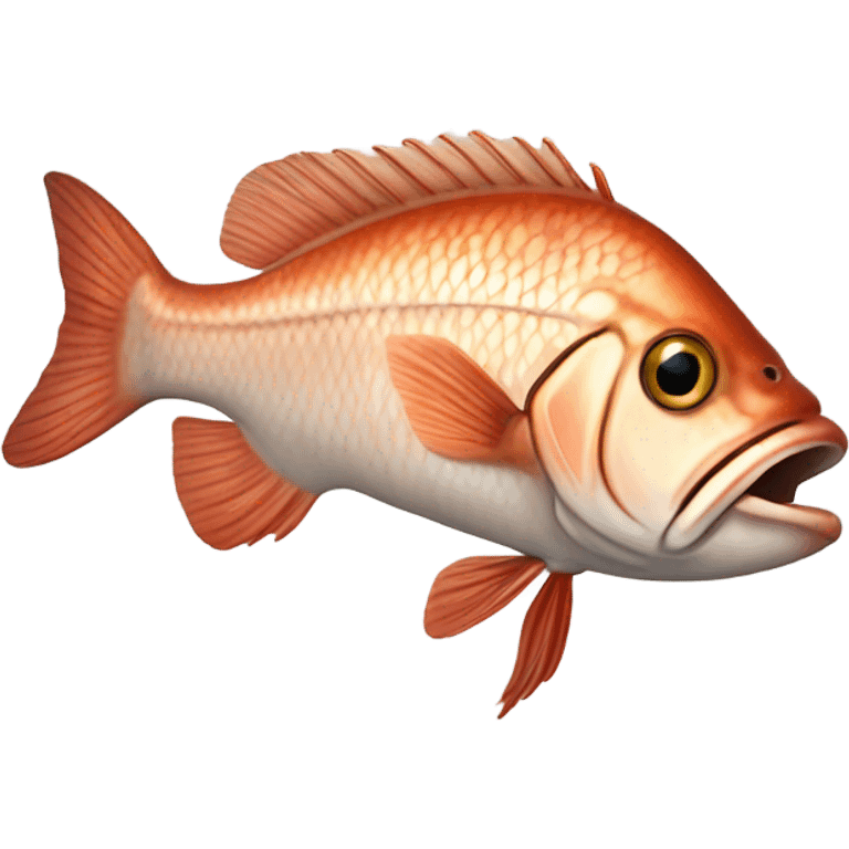 Red drum fish emoji