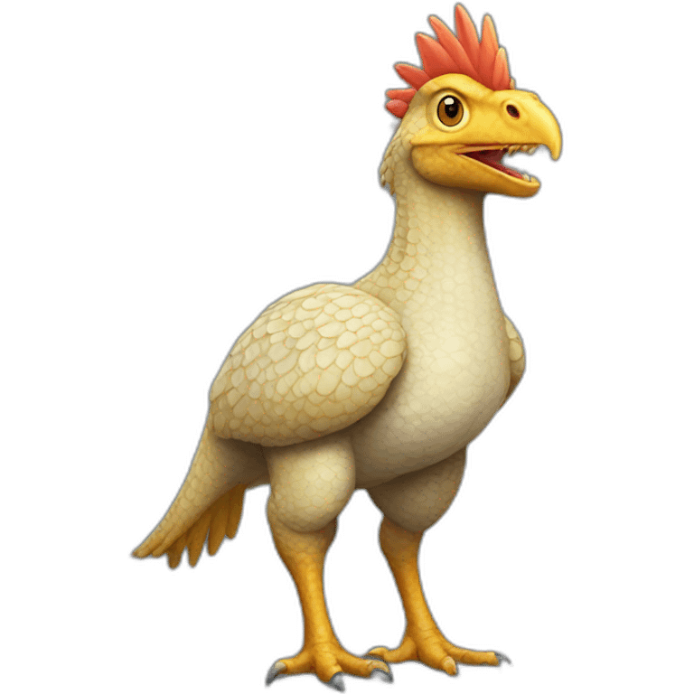 Dinosaur Chicken Hybrid emoji