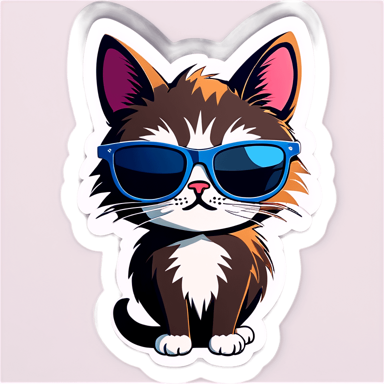 Cat with sunglasses emoji