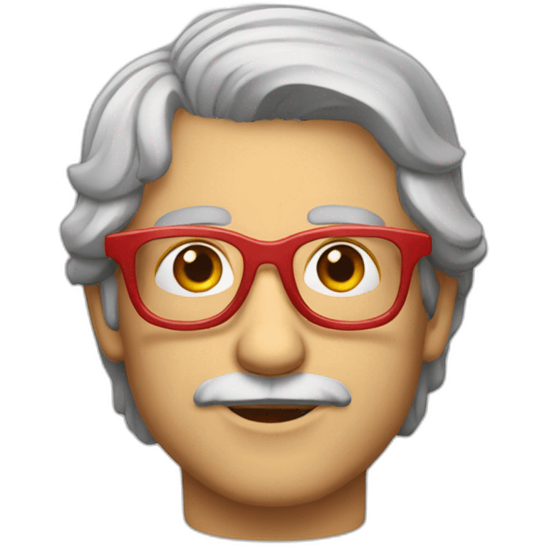 Pascal Praud, red glasses emoji