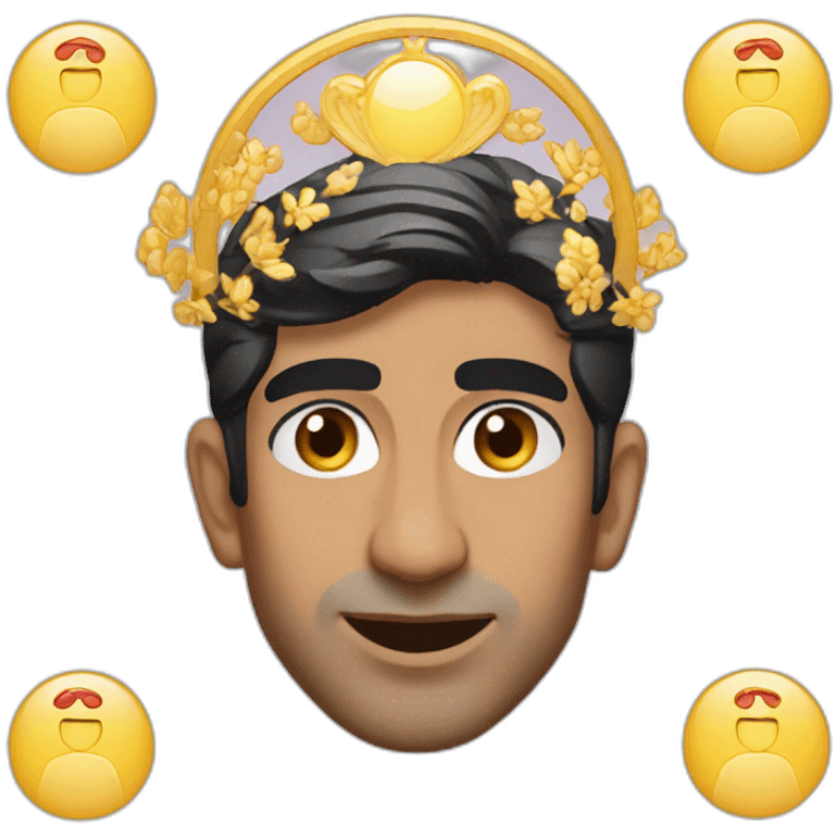 rishi sunak with a halo emoji