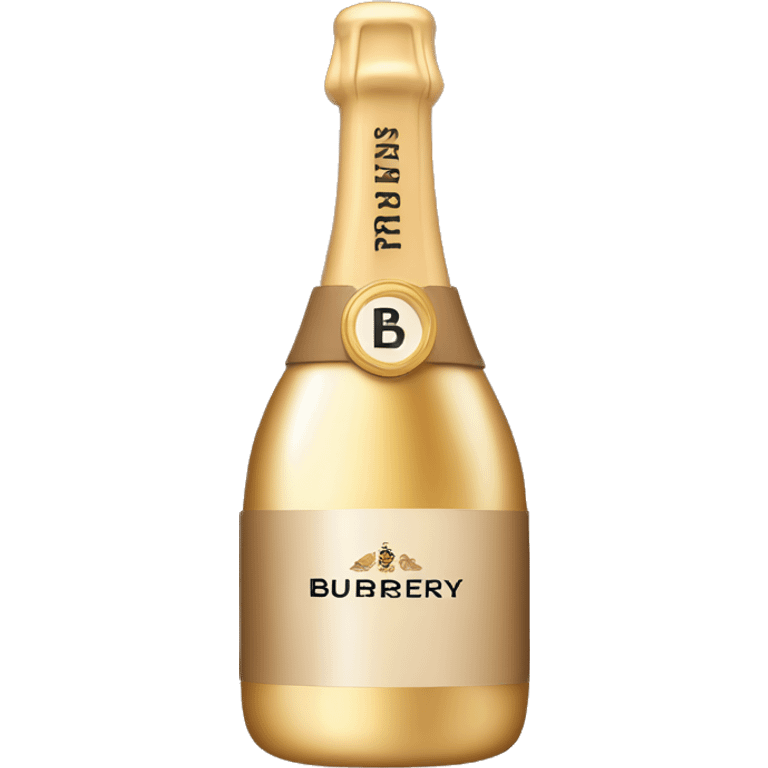 Burberry champagne bottle emoji