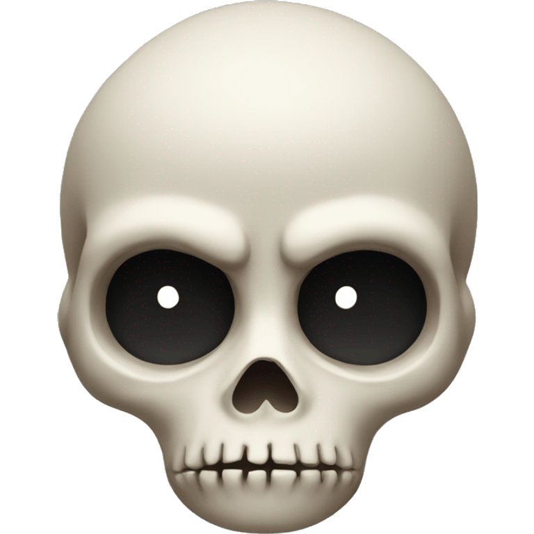 Suspicious skull  emoji