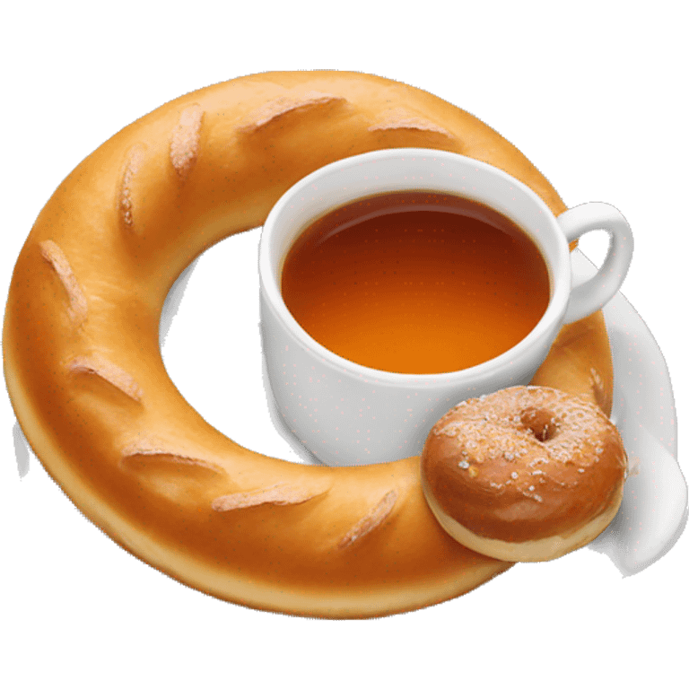 Simit And Tea emoji