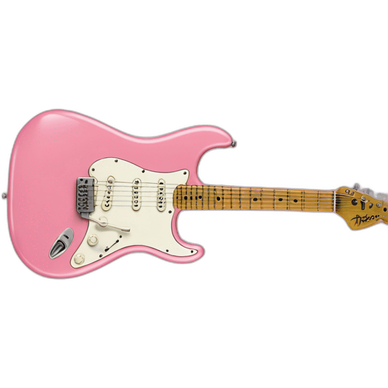 Pink fender Stratocaster emoji