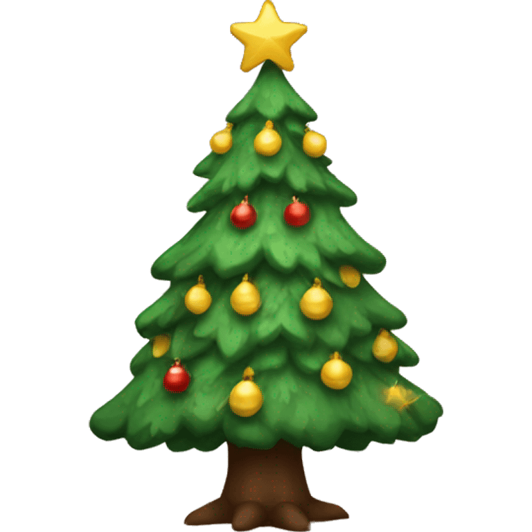 cozy christmas tree emoji