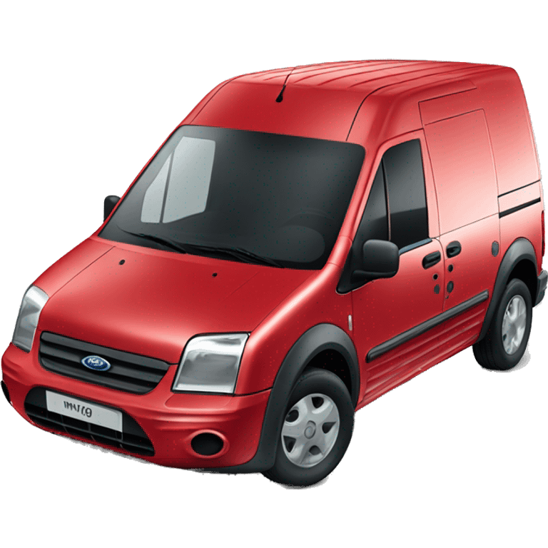 Ford Transit Connect in Red coulor  emoji