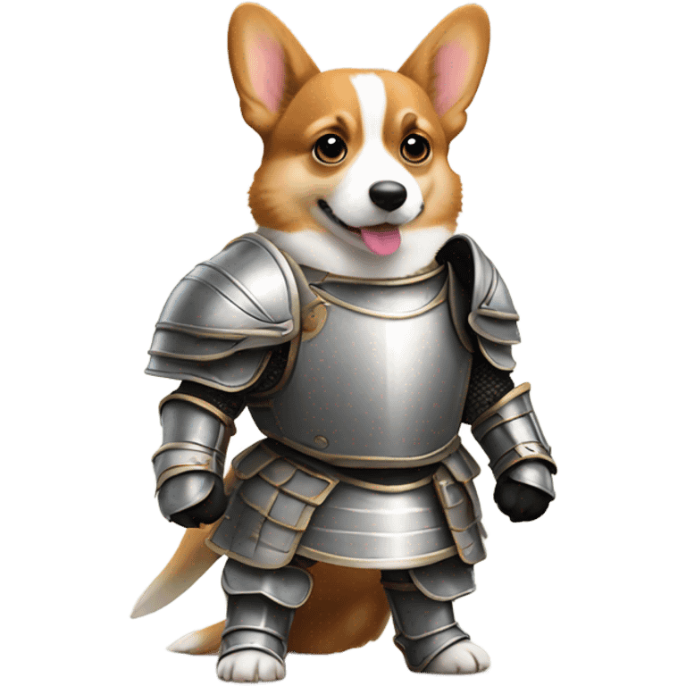 Fearsome corgi in battle emoji