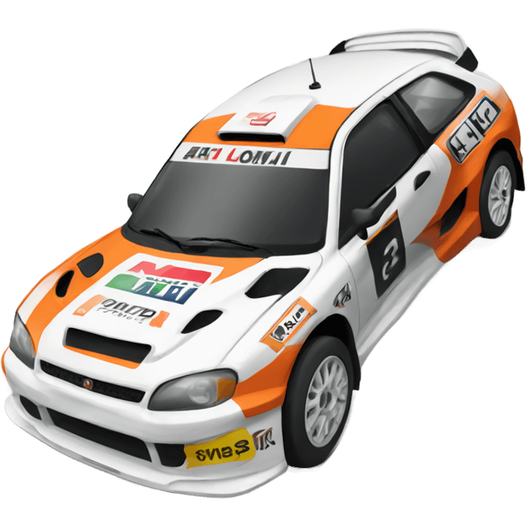 Rally car emoji