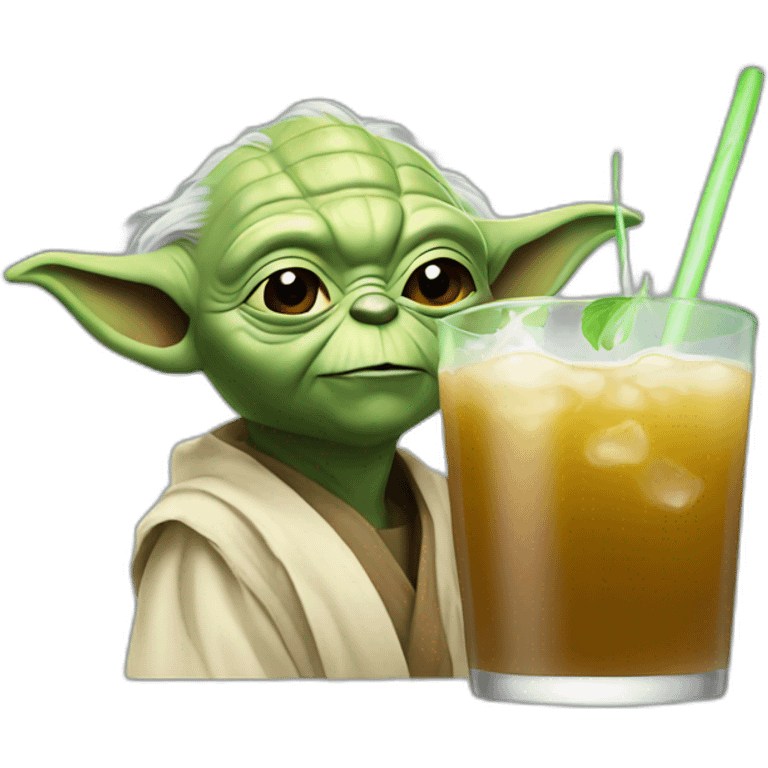 Yoda drink emoji