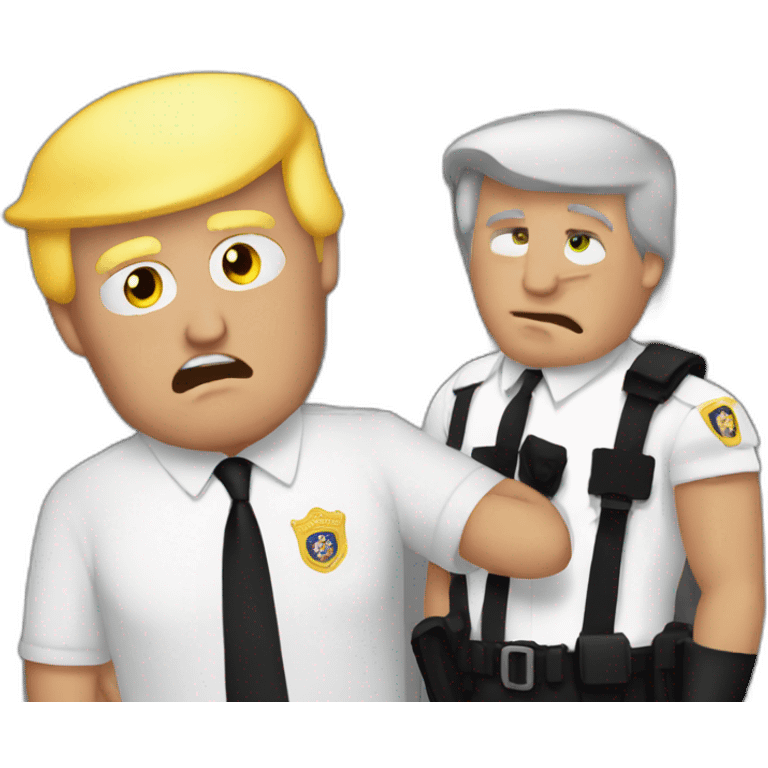 trump-getting-arrested emoji