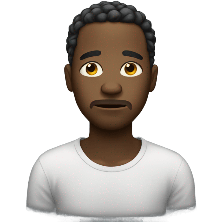 Crying black man emoji