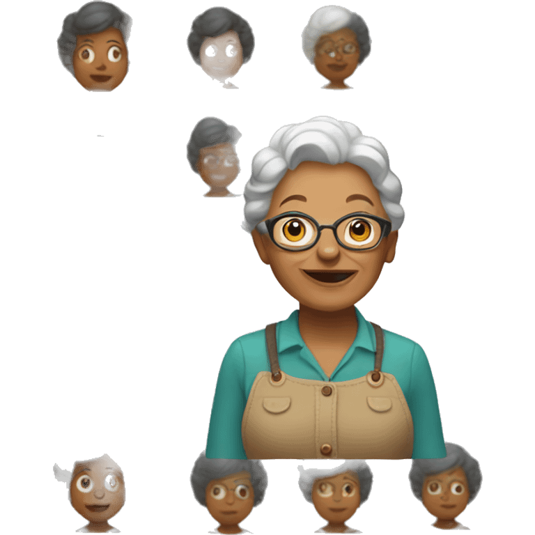 Young grandma  emoji