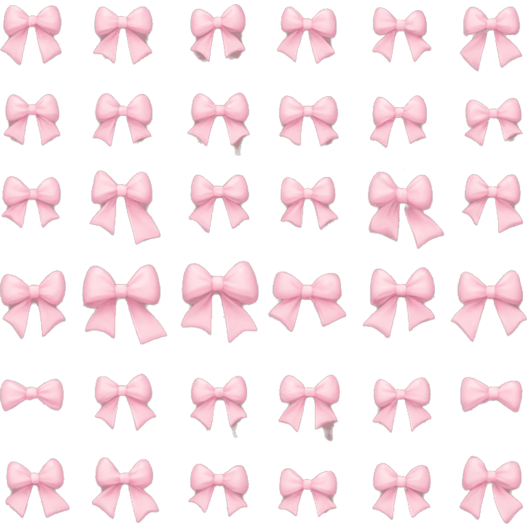 Light pink bows emoji