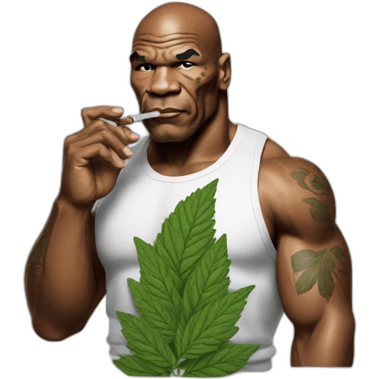 Mike Tyson smoking weed emoji